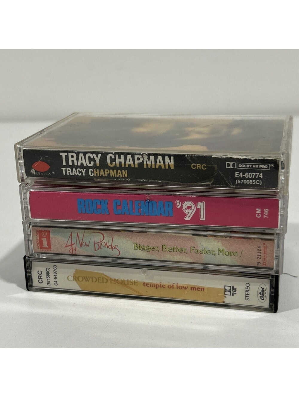 Vintage 5 CASSETTE TAPE LOT Tracy Chapman Crowded House 4 Non Blondes